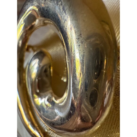 Vintage Gold-Tone Swirl Brooch PinCraft bor Collect - Picture 4 of 10